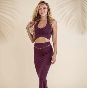 NWOT Royal Codes Alexandra Skirt Amethyst Medium